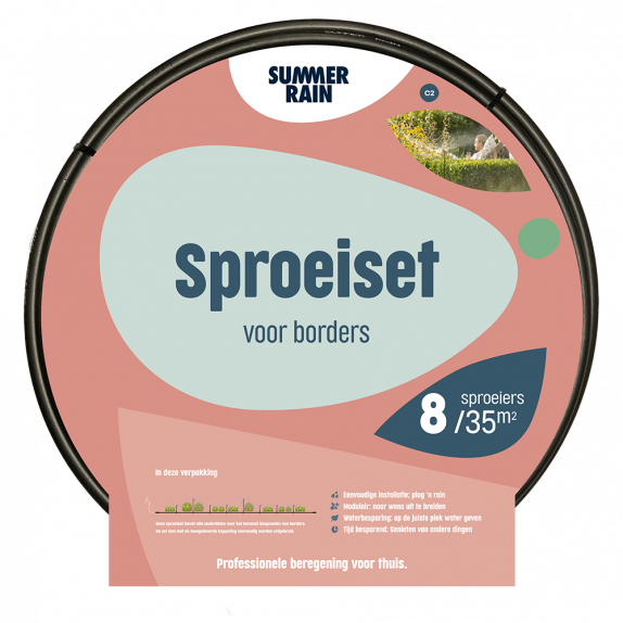 Sproeiset voor borders 35m²