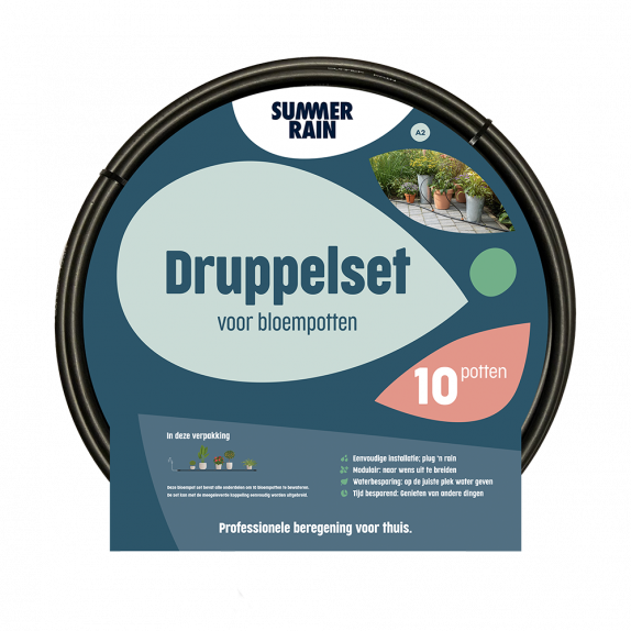 Druppelset voor 10 bloempotten