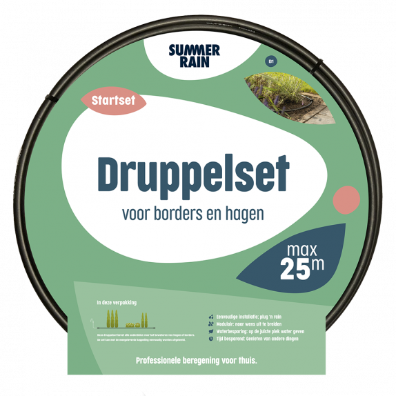 SummerRain druppelset voor borders en hagen 25m