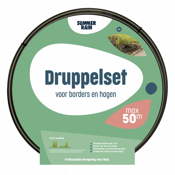 SummerRain druppelset voor borders en hagen 50m