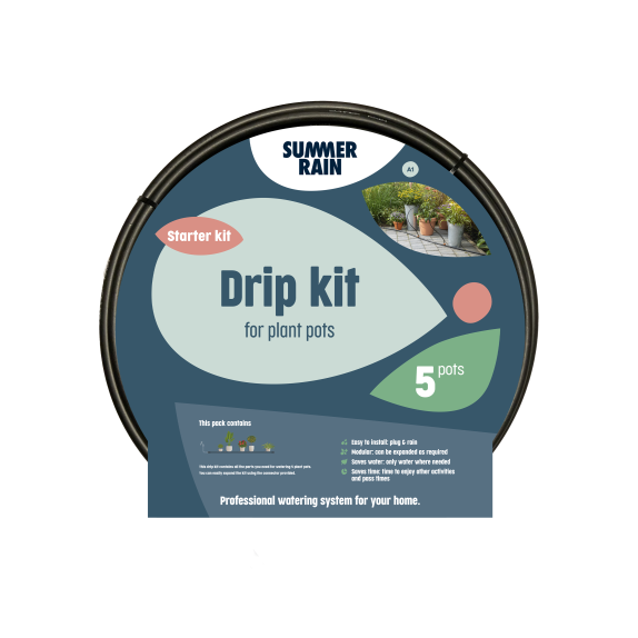 Drip kit for 5 pot plants