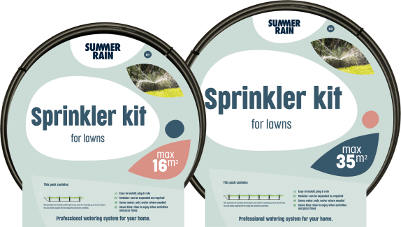 Sprinkler kits for lawn 16m² and 35m²